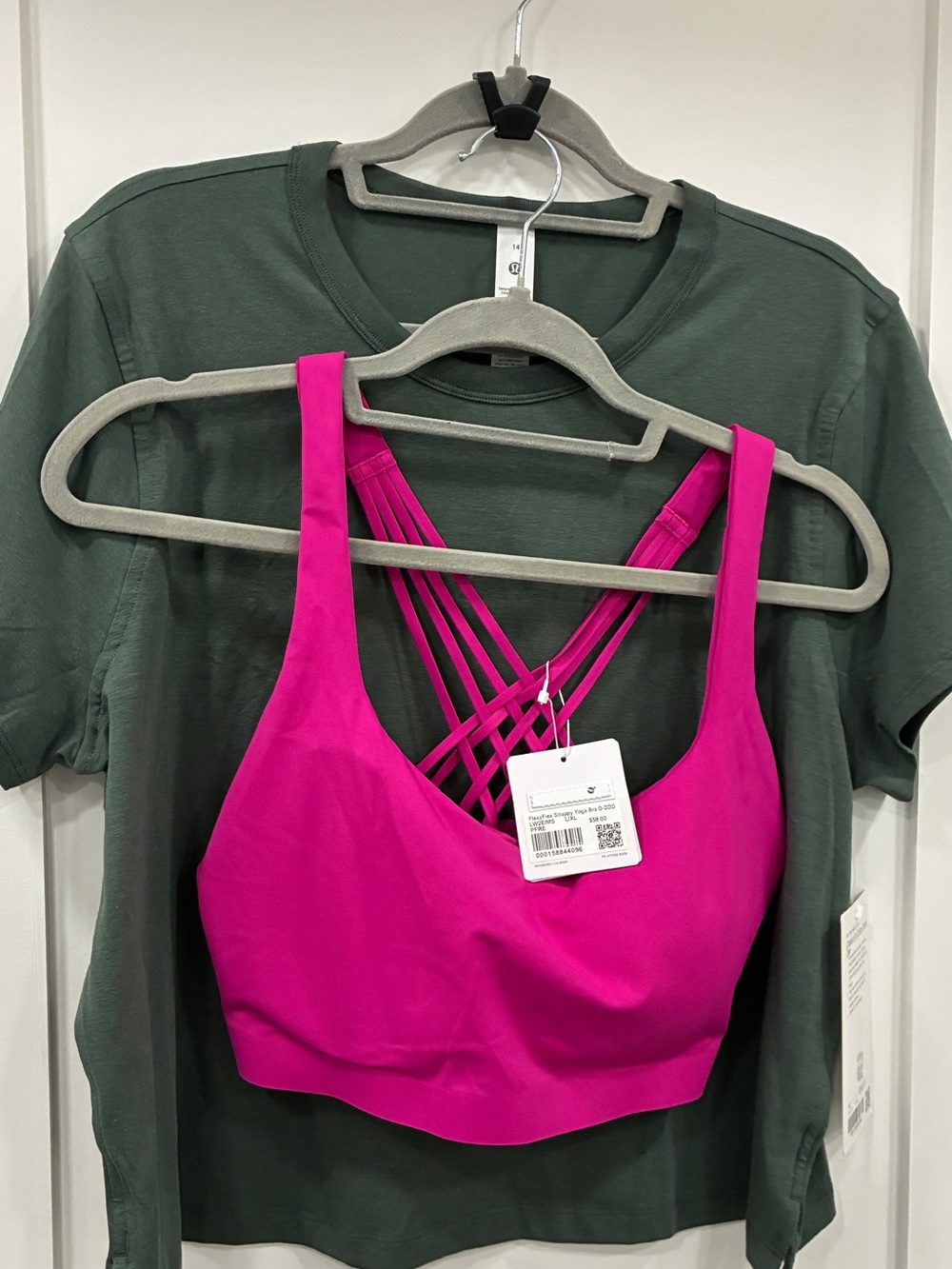 Lululemon NWT FlexyFlex Yoga Bra & Classic-Fit Tee Bundle